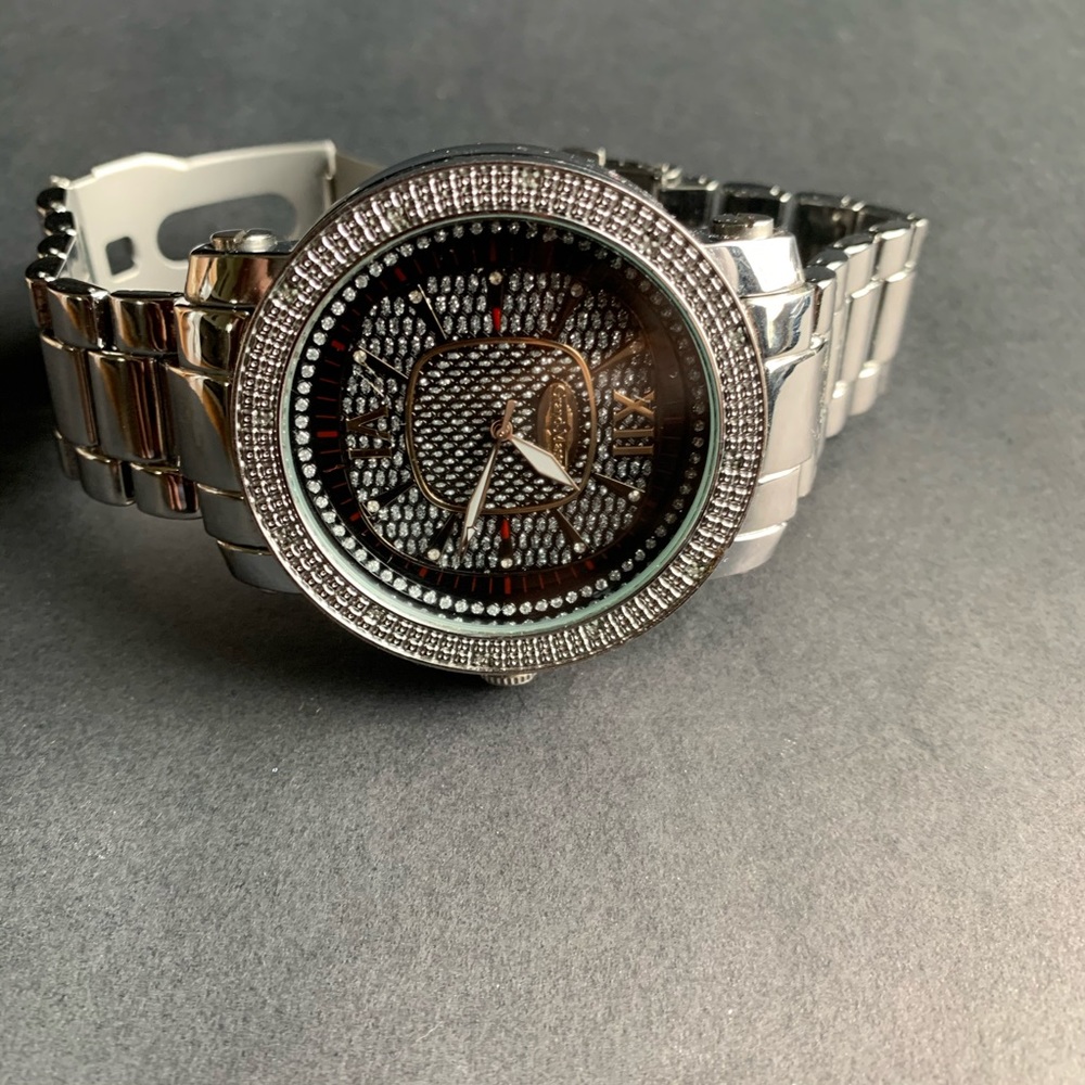 Grand Master Stainless Steel Diamond Watch